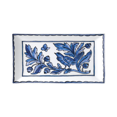 Blue Bird Bone China Serving Dish