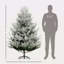 Arbre de Noël artificiel de 6 pieds, arbre de Noël à charnière en pin avec 795 branches réalistes, base en acier, ouverture automatique-118034226