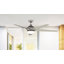 Covert 64 inch Indoor/Outdoor Ceiling Fan with LED Light Kit - Brushed Nickel with Grey blades