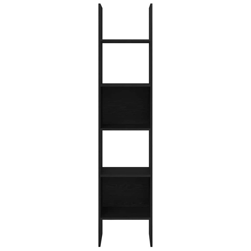 Book Cabinet Chipboard Standing Shelf Rack, (5 Shelves) 180cm H x 40cm W x 35cm D, Black