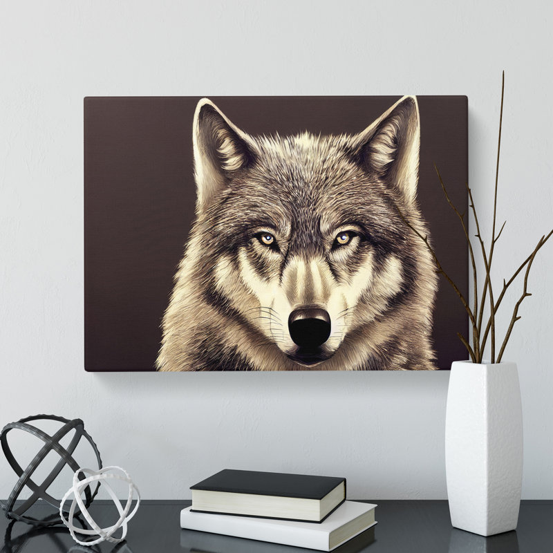 Portrait Of A Wolf Vol.2 - Wrapped Canvas, 35cm H x 50cm W x 3cm D