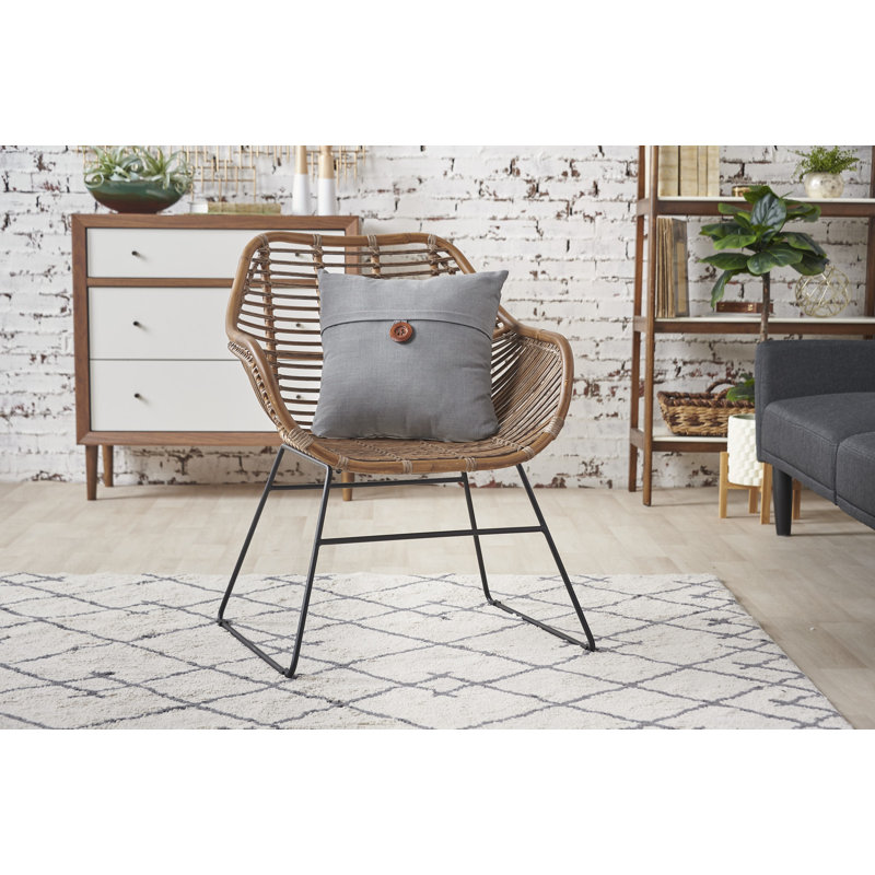 Envelope Throw Pillow, Gray