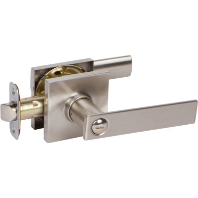 Levier de porte Delaney HK en nickel satiné