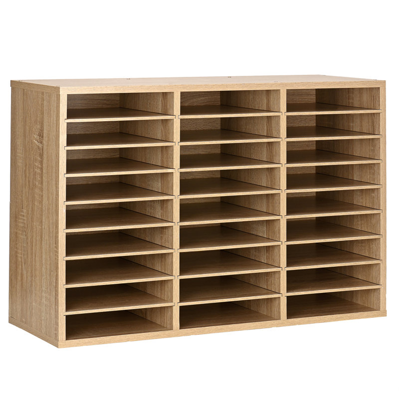 Rangement à documents en bois pour 27 pièces