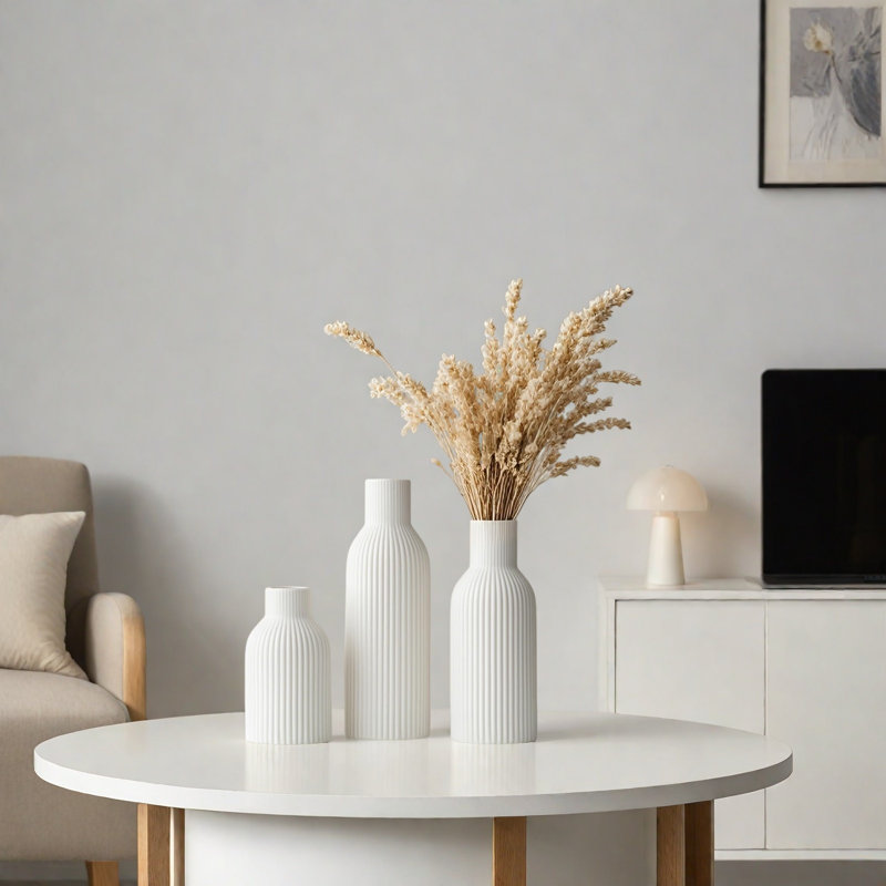 Ensemble de 3 vases modernes en céramique