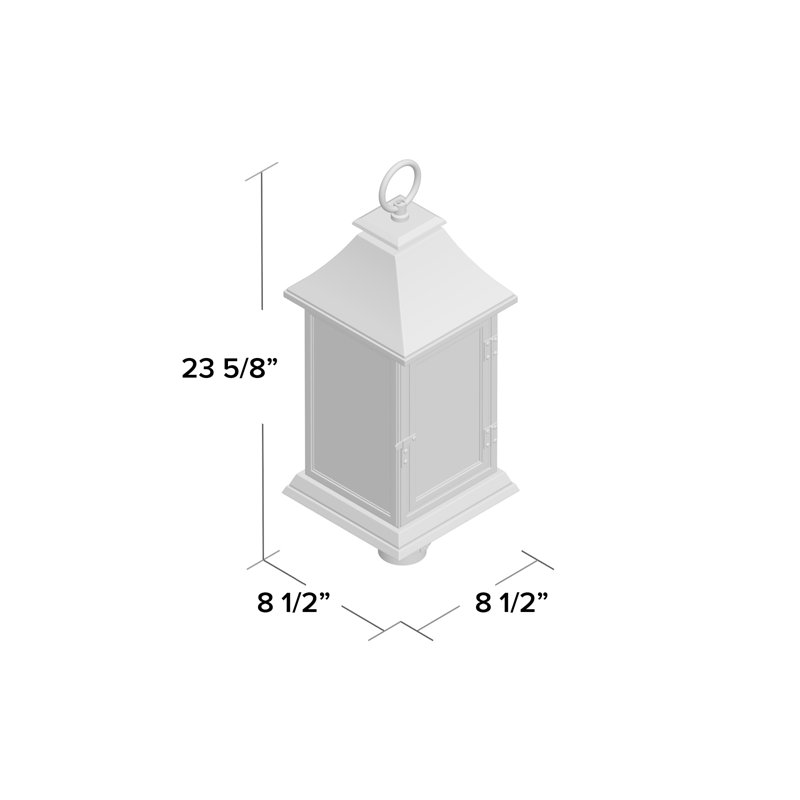 Lampadaire 1 lumière Nisbet, Zinc patiné foncé