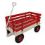 Outdoor Wooden Wagon Cart With Folding Handle-125205149