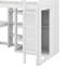 Lit mezzanine en bois avec tablettes et garde-robe-208245060