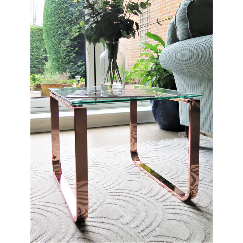 Crewe Sled Coffee Table, Copper