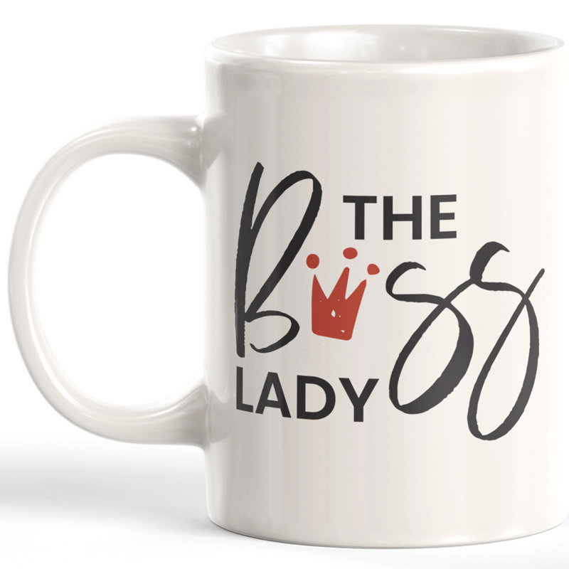 La tasse à café The Boss Lady, 11 oz, Plastique