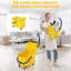 Heavy Duty 35 Quart Commercial Mop Bucket – Large Capacity Side Press Wringer with Wheels for Professional Floor Cleaning in Kitchens, Restaurants, Offices, Industrial Settings, Yellow-901402275