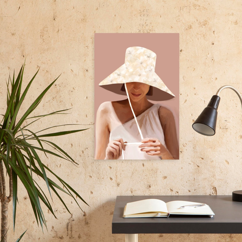 Portrait ensoleillé ombragé, art contemporain, H 24 po x l 16 po