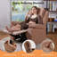 Fauteuil inclinable manuel en tissu avec accoudoirs et dossier rembourrés, canapé de salon doux pour le salon-1032836689