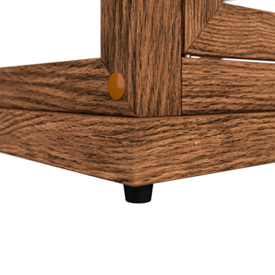 25 In. Artisan Wooden Bakery Display Upright Case , Dark color