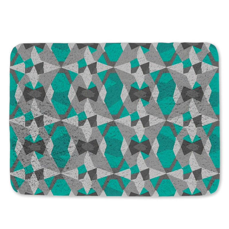 Dubravka Microfiber / Microsuede Non-Slip Bath Mat, 21"W x 34"L