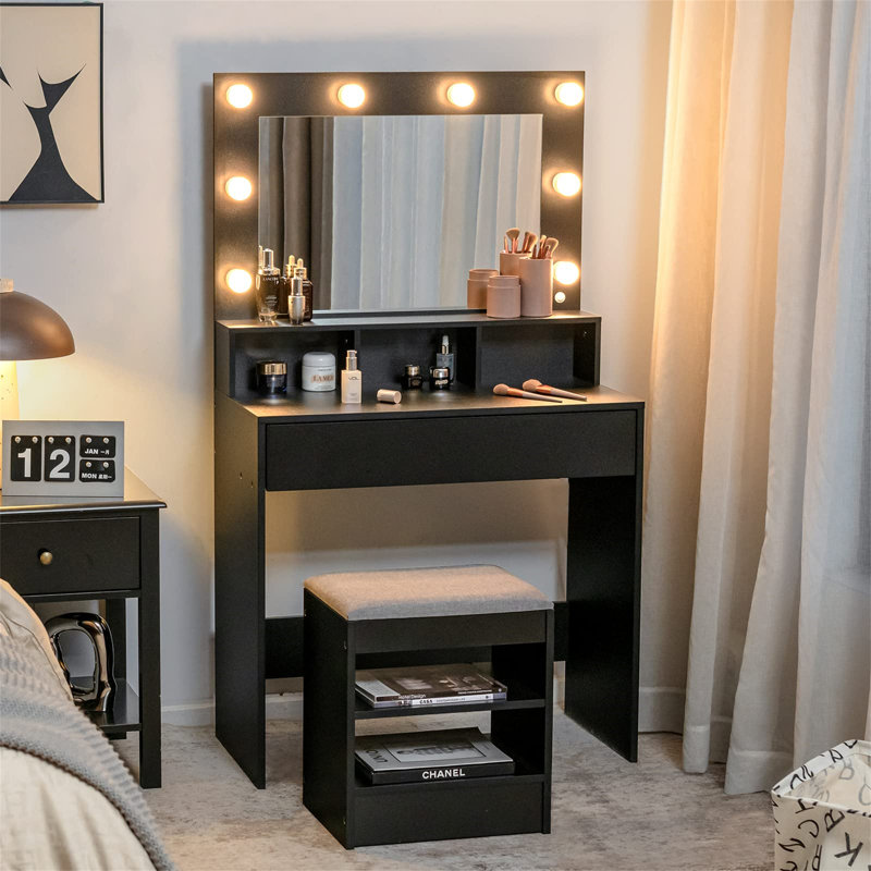 Nenia Dressing Table with Mirror