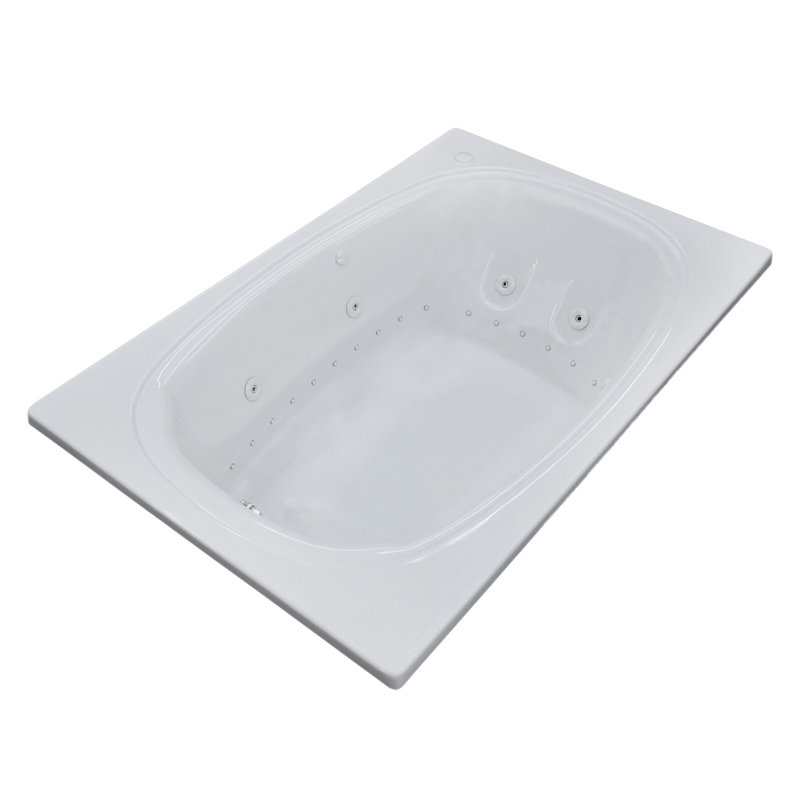 St. Lucia 71.5'' x 47.63'' Acrylic Bathtub, Left