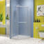 Porte de douche pivotante, avec verre trempé, cabine de douche néo-angle sans cadre