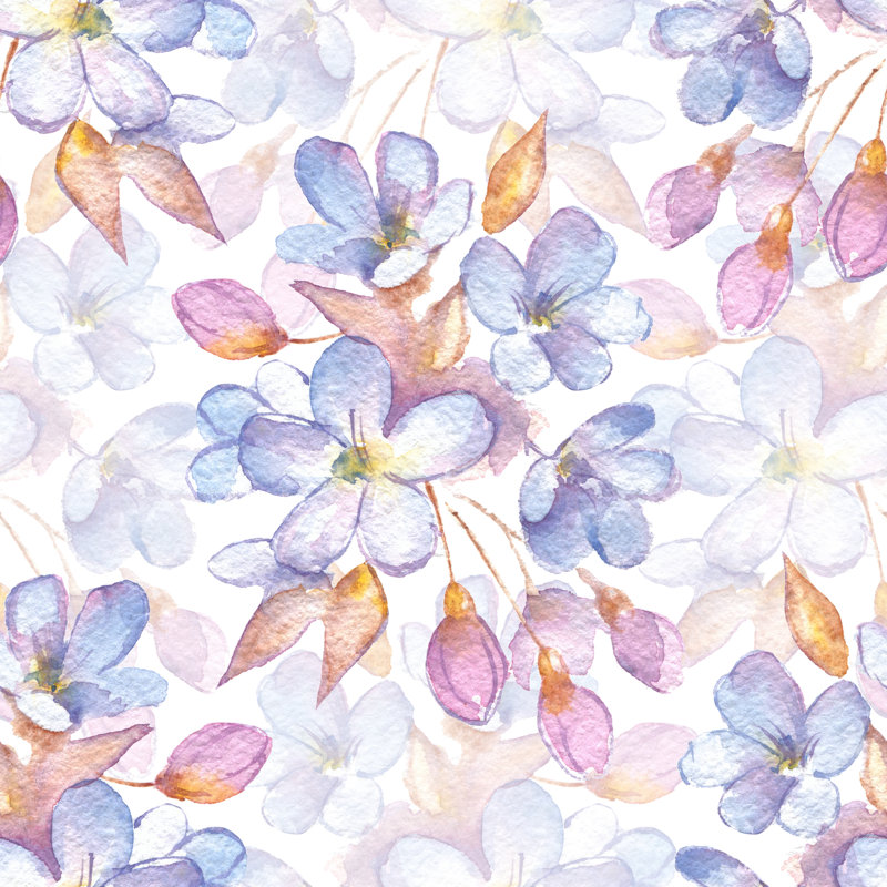 Watervliet Branch With Delicate Flowers - Wrapped Canvas Print, 51cm H x 51cm W x 3.8cm D