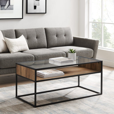 Frame Coffee Table with Storage