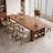 Walnut Rectangular Solid Wood Executive desk-206284825