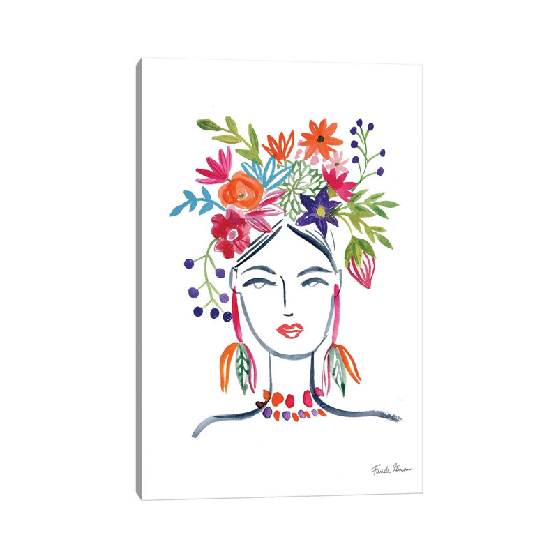 Flower Girl II by Farida Zaman - Wrapped Canvas Print, 20.32 cm H x 30.48 cm W