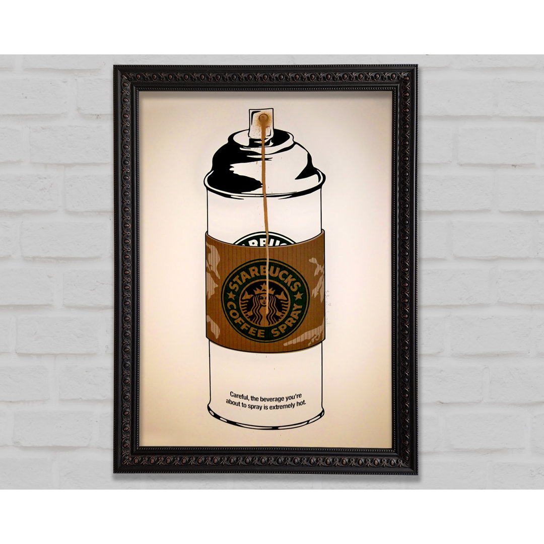 Starbucks Coffee Spray - Einzelner Bilderrahmen Kunstdrucke