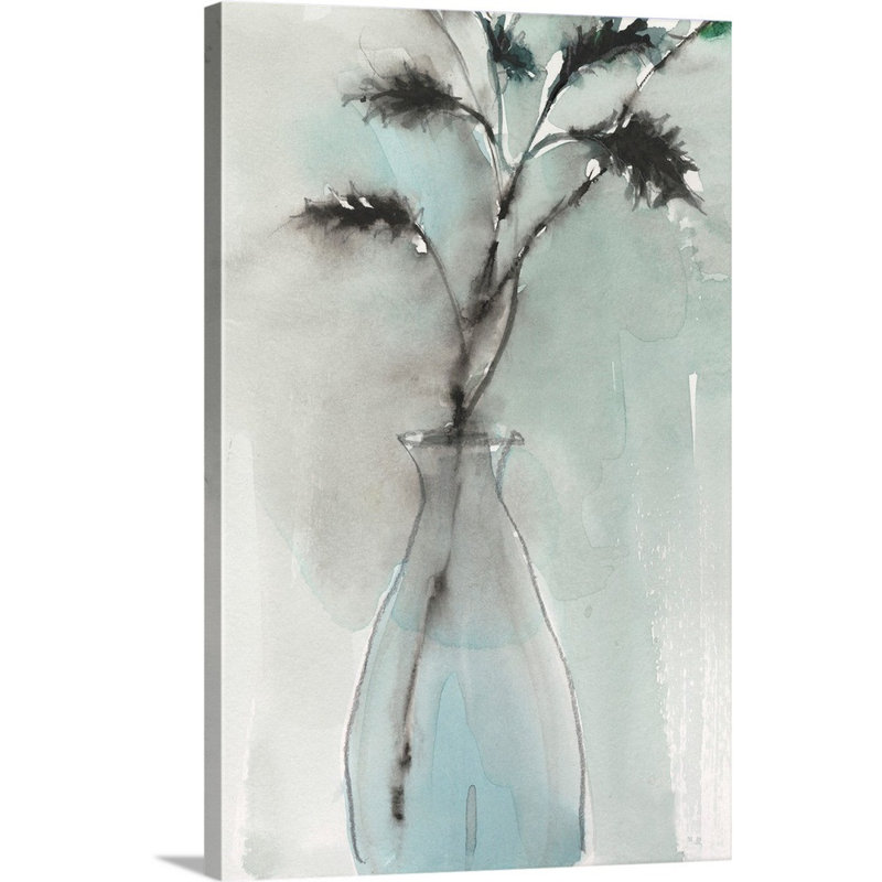 «Soft Ferns I», art mural sur toile, Toile tendue, H 36 po x l 24 po x P 1,25 po