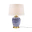 Lampe de table bleue en céramique