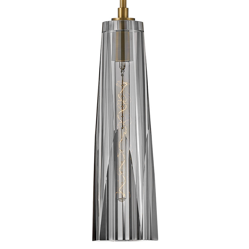Cosette 1 - Light Small Pendant,  Smoked glass