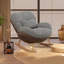 Chaise berçante moderne rembourrée