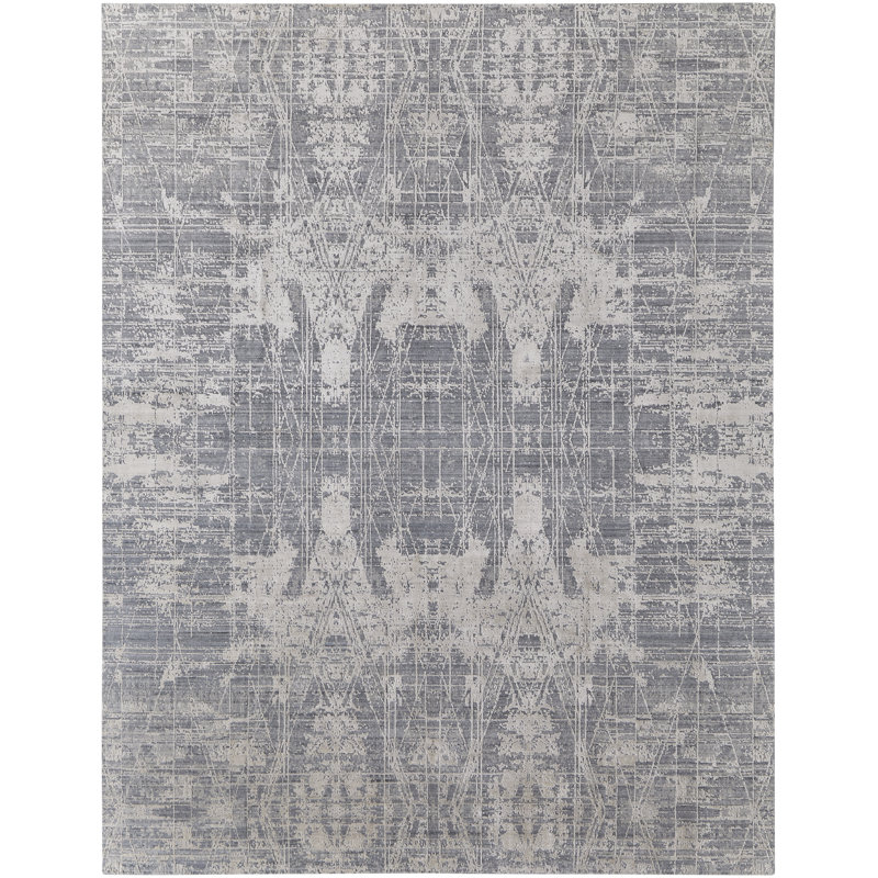 Eastfield Abstract Area Rug in Gray, Rectangle 12' x 15'