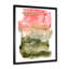 «Pink Red and Green Abstract Clouds», peinture sur toile à cadre flottant-59849952-59849951