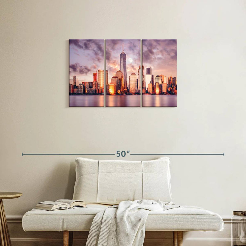 Sebbie NYC Spring Sunset, 20" H x 33" W