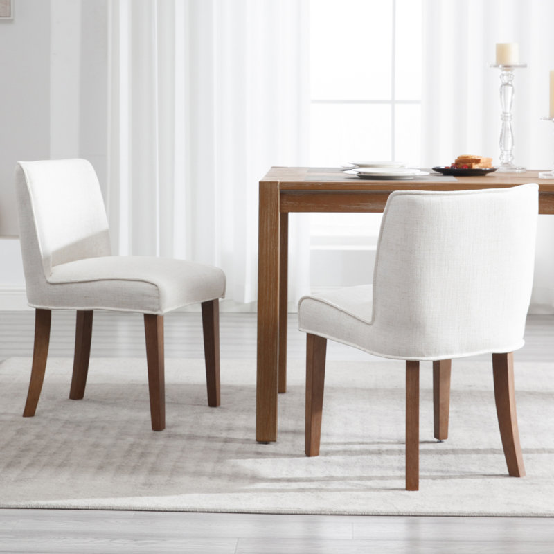 Chaise d'appoint en bois rembourrée Farmhouse Chairs, Blanc