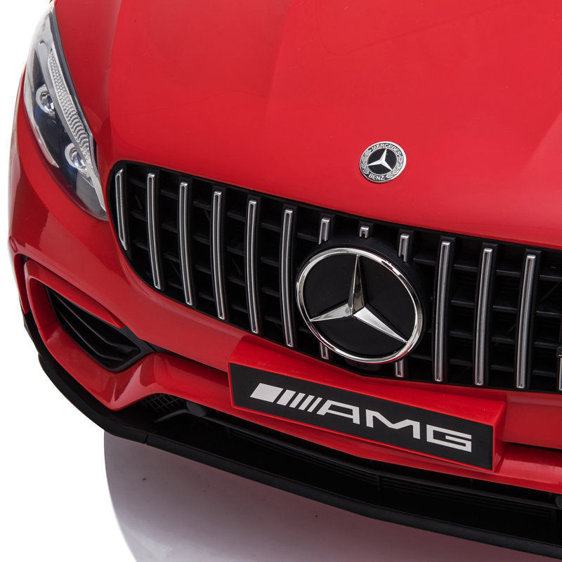 Red 12V Mercedes-Benz AMG GLC63S Coupe Ride-On Car