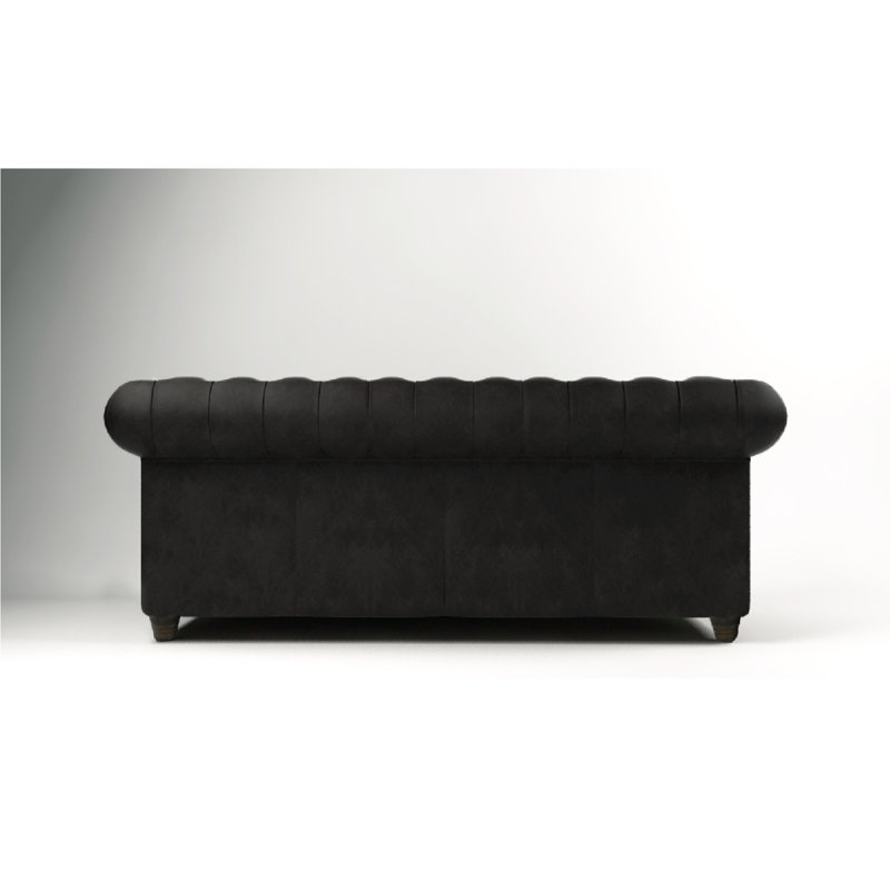 Castorena Velvet Sofa, Black