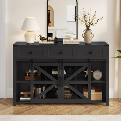 Armoire buffet à porte de grange coulissante U_Style
