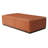 Brown Multifunctional PU Leather Ottoman With Rubber Solid Wood Legs