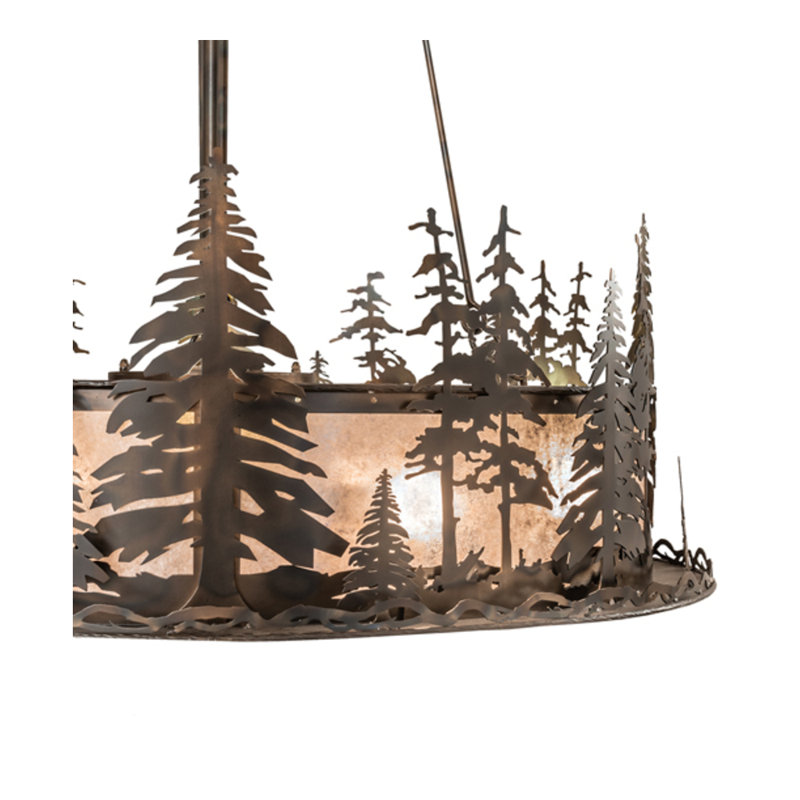 Tall Pines LED Downrod Ceiling Fan