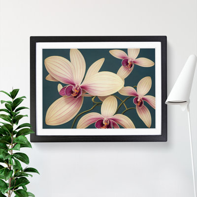 Wonderful Orchid Flowers 1 Piece Single Picture Frame Painting