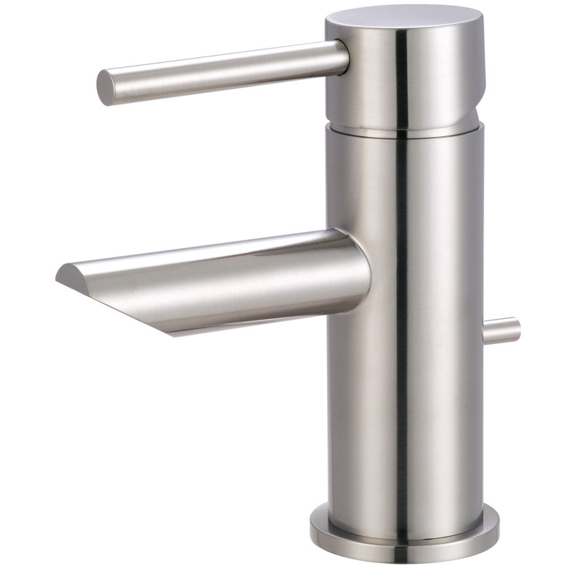 Motegi Single-Hole Bathroom Faucet with Drain Assembly, Brushed Nickel