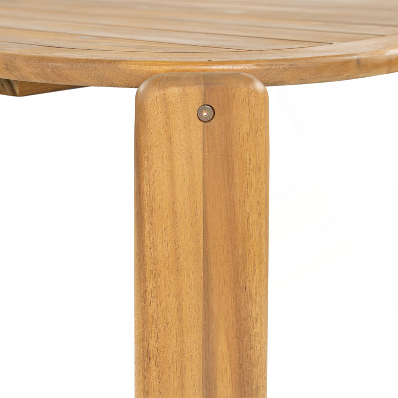 Table de salle à manger d'extérieur en bois d'acacia