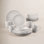 Claire Porcelain Dinnerware Set - Service for 4