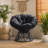 Wicker Swivel Accent Chair With Cushion-546986107