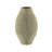 17.5" Gold Ceramic Accent Vase with Vertical Ribbed Texture