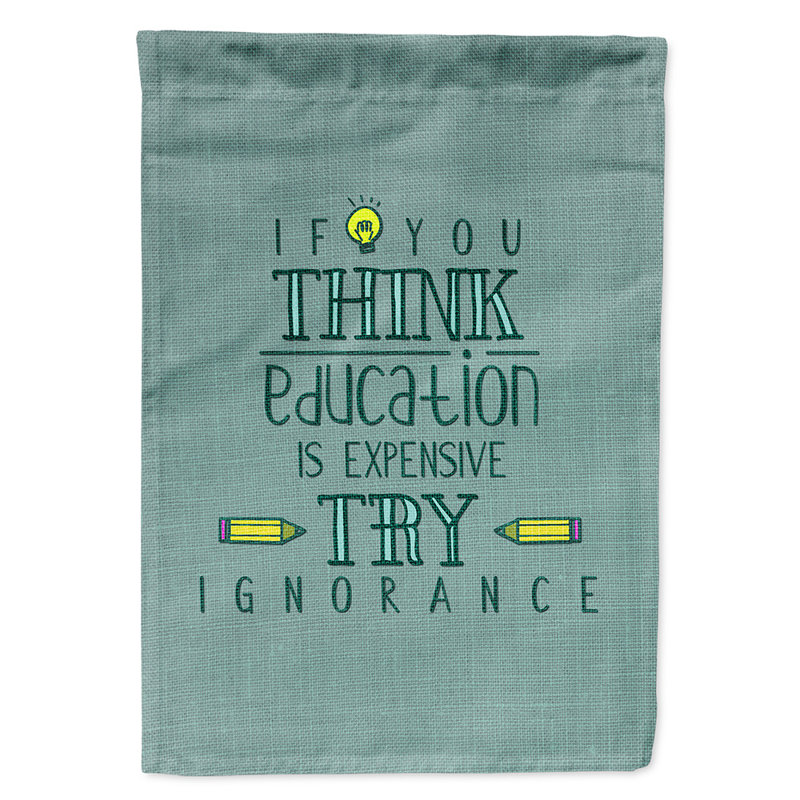 Est cher et très cher 2 faces en polyester 15 x 11 po drapeau de jardin Education