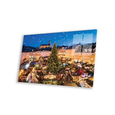 Hikma Annaberg-Buchholz, marché de Noël, Saxe, Allemagne, sur plastique / acrylique par Jan Becke, impression