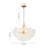 Hiiaka 3-Light Water Glass Bubble Chandelier