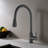Single Level Stainless Steel Kitchen Sink Faucets with Pull Down Sprayer